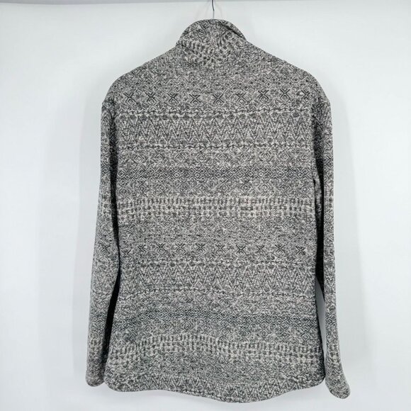 Columbia Womens Fair Isle Pattern Cowl Neck Sweater Size Medium Gray - Picture 10 of 14